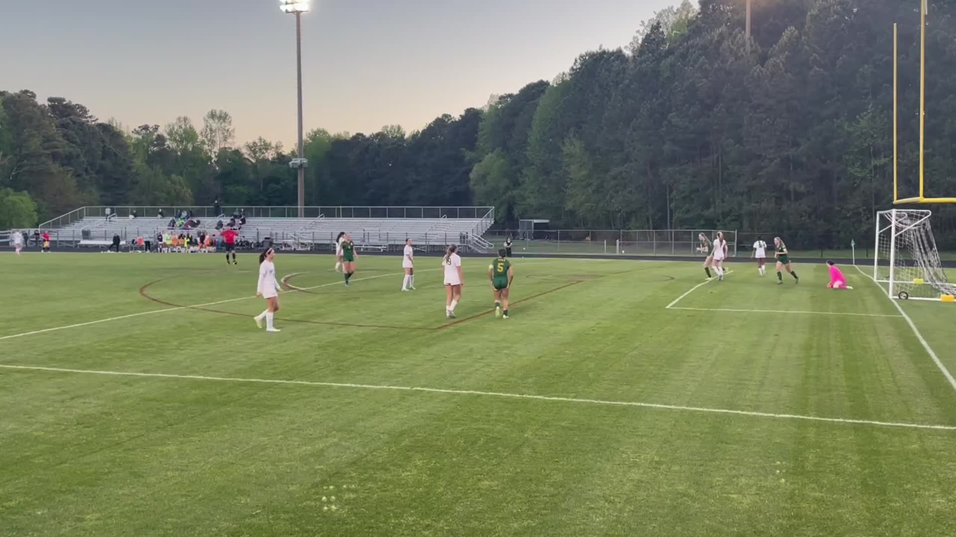 Emily's 2nd Goal, assisted by Mindy!