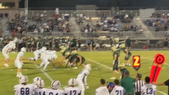 JBR gets his 2nd sack of the game against Northwood.. creating a turnover which helps his team put up another touchdown a few plays later