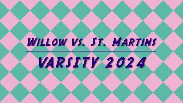 Willow wins 3-1 in tight match at St. Martin's Episcopal