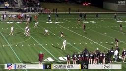 Lauren Culebro with an interception vs. Legend High School in the 2025 CO High School State Championship Game.  10/25/2025