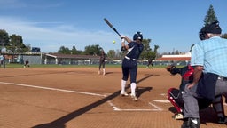 Line drive up the middle