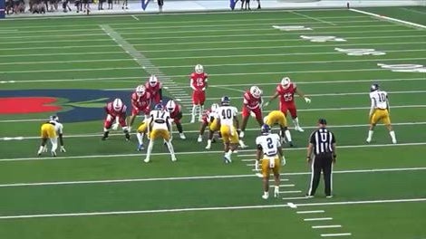 Staying outside doing my job and made the play