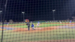 Nico Olea with the run scoring double