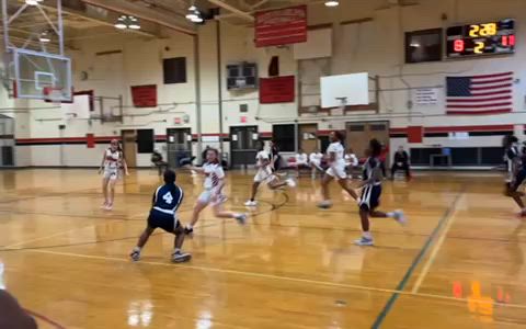 Senior Samaiia Oliver makes it rain from deep