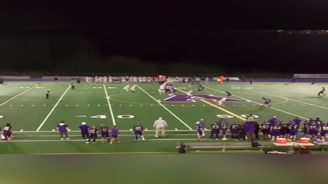 Safety Luca Moore (#1) with one of 3 interceptions in game on 9/20/24 versus Bellingham