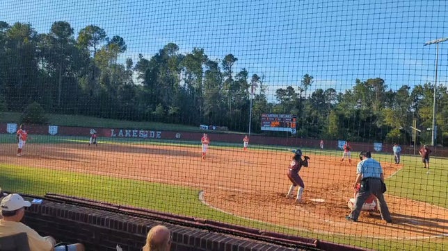Aysia Hawkins (Jr) hits a Double on Lincoln County on 25 Aug 25