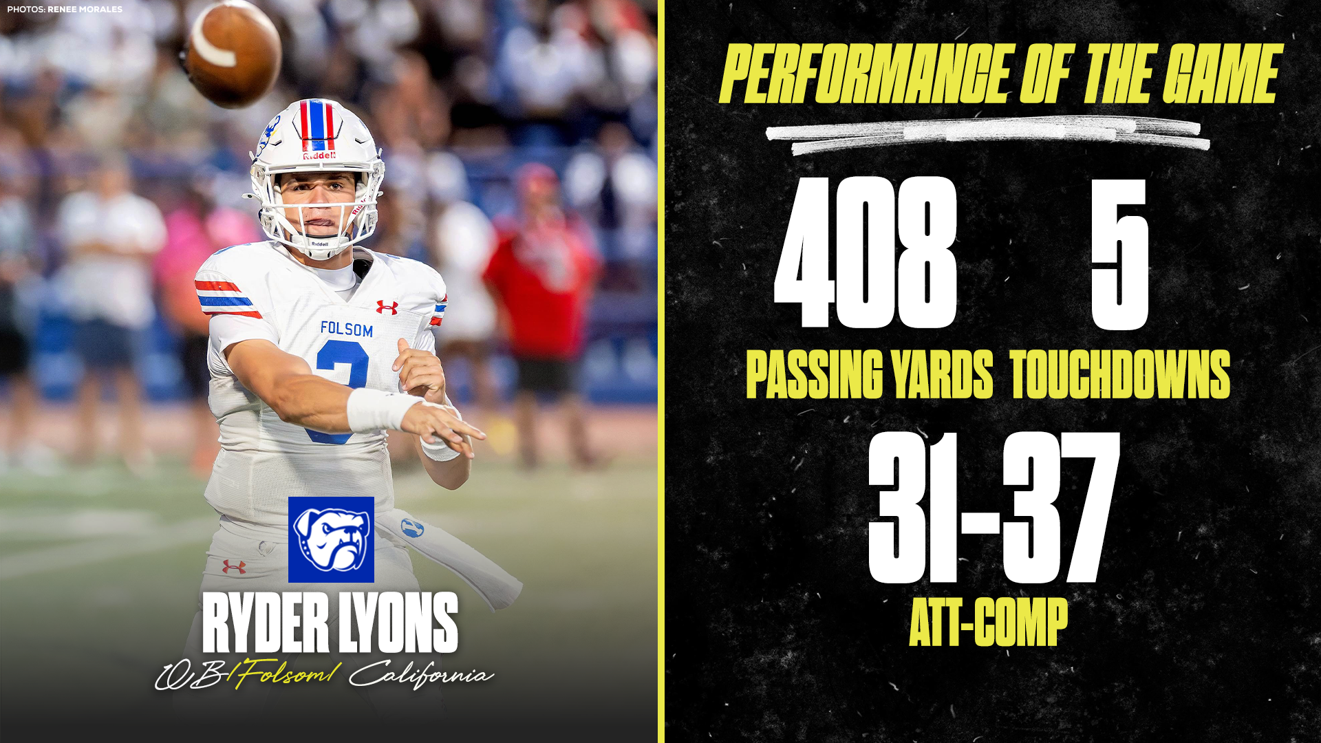 BYU commit Ryder Lyons Dominates in Season Opener Against Grant on ESPN