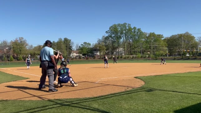 Home run over the fence in left field. 1 RBI.