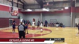 Ge'Kayla Goins #0 Game Highlights vs College Prep & Leadership Academy - 12/5/23