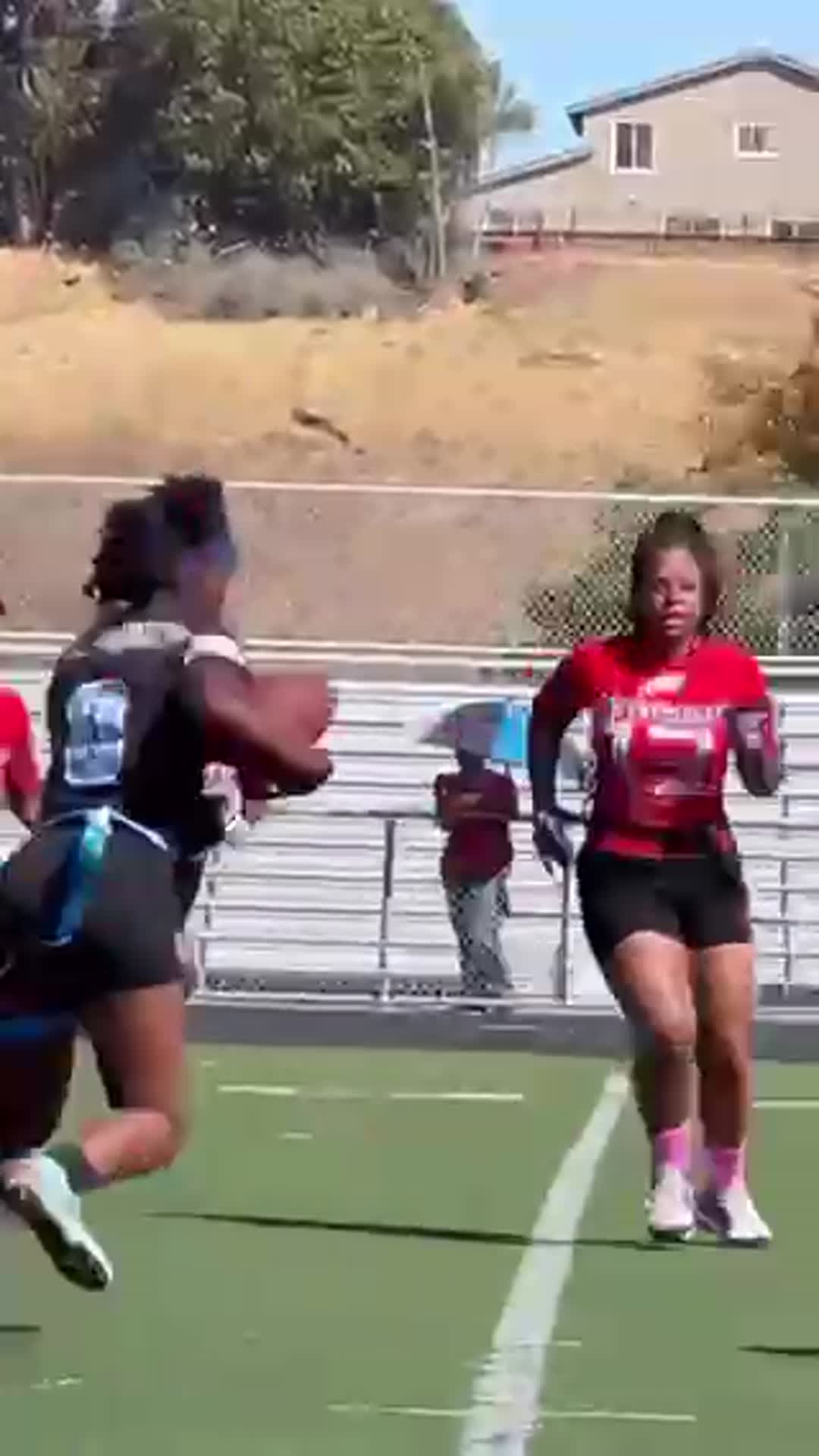 Karma touchdown reception!