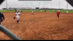Cariana Stout hits a 3 RBI double vs Navarro.