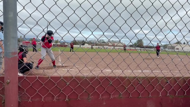 RBI double hit to the fence!