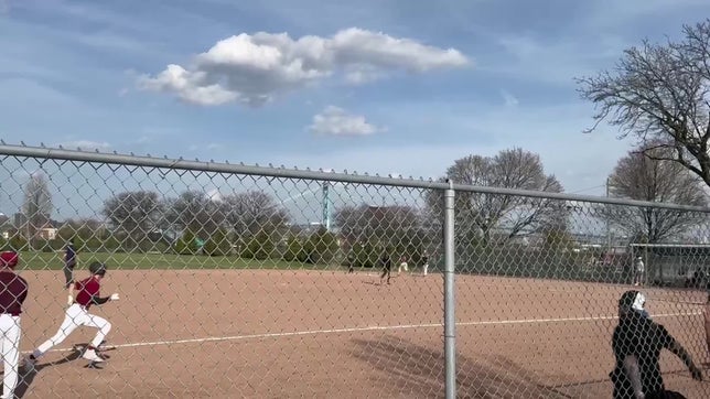 Base hit up the middle