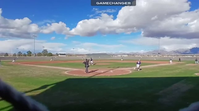 Bubba Urenda #2 (LCHS) playing defense @ 3rd base for a nice backhand stop and throw for out at 1st!