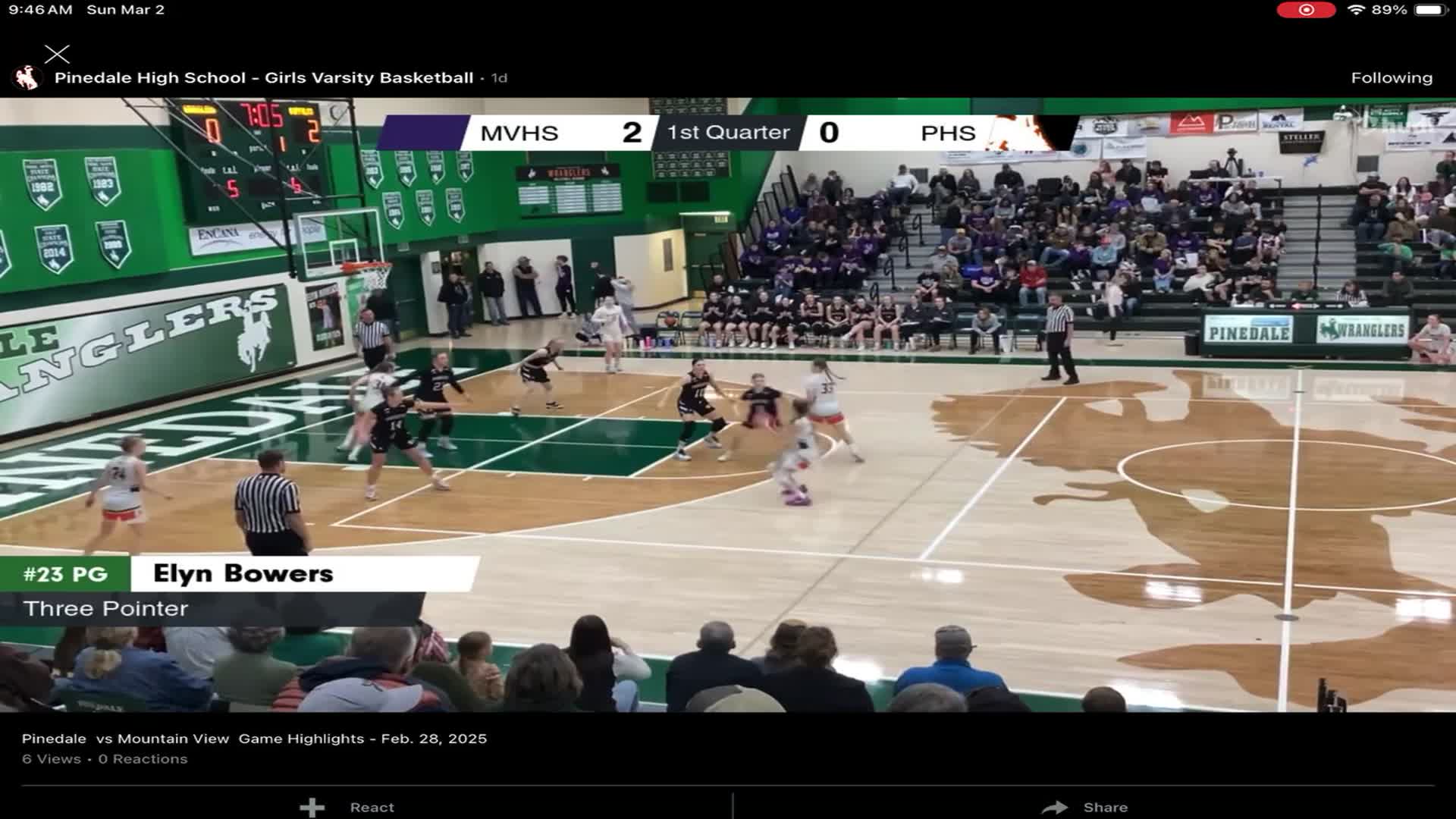 #1 Pinedale vs #4 Mtn View