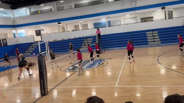 Cheyenne served an ace against the oppositing team