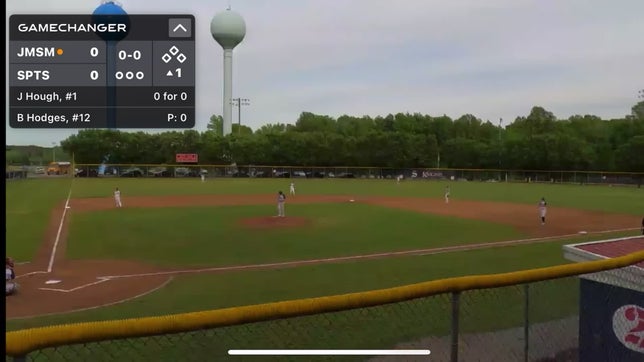 Line drive to the right center gap with 2 strikes on!