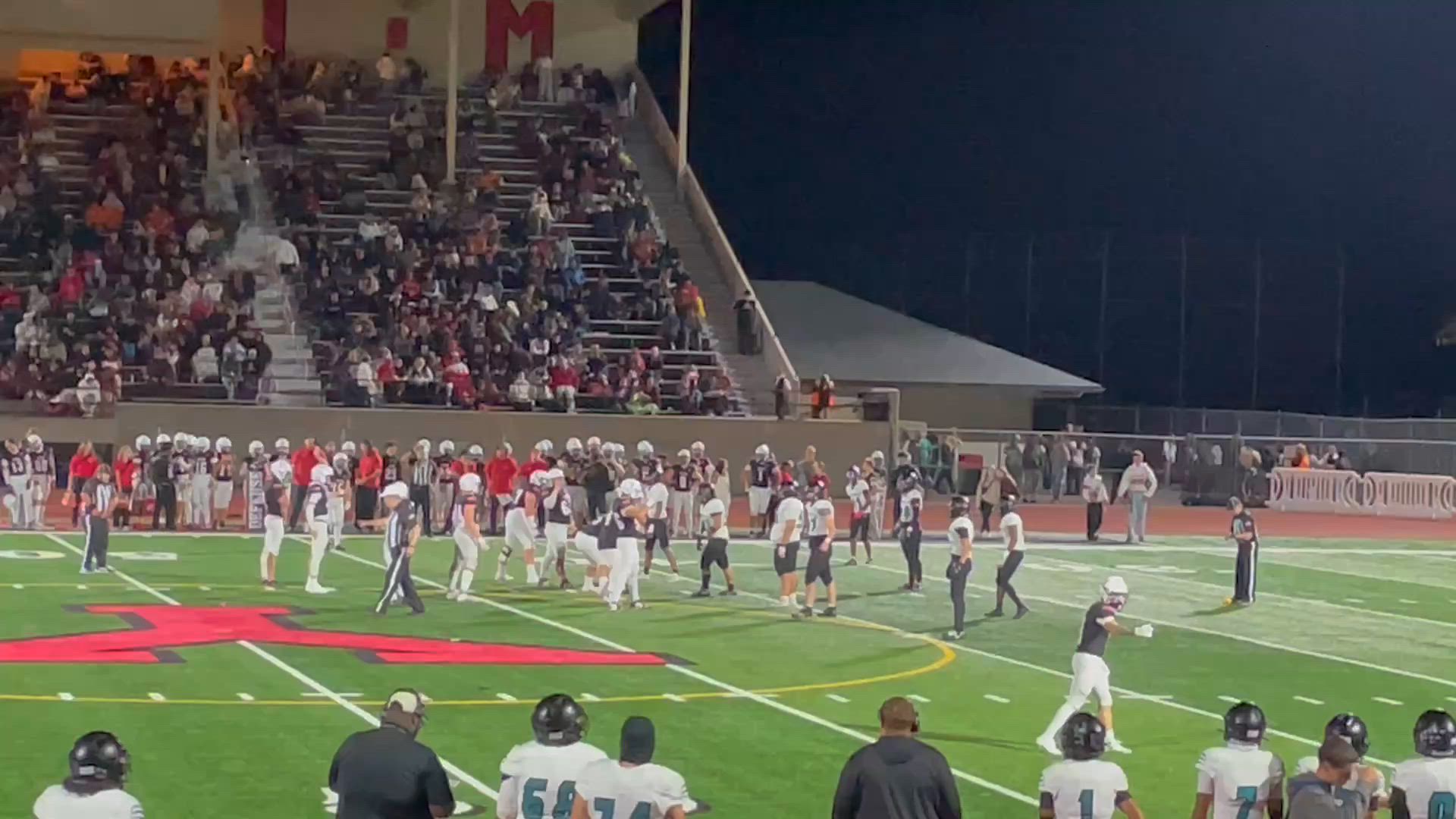 Great tackle by the defense