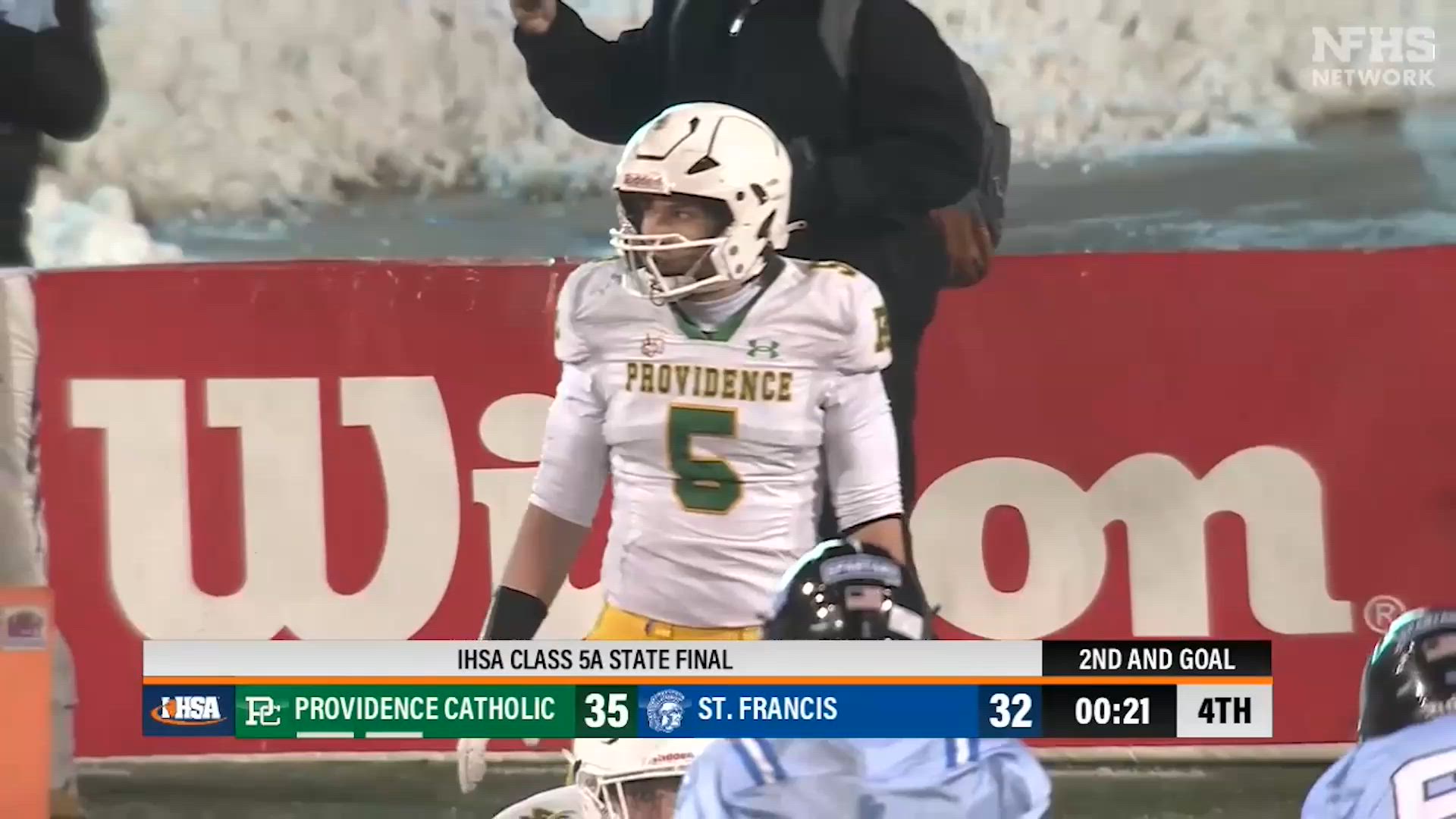 Snow game thriller - St. Francis wins 5A title