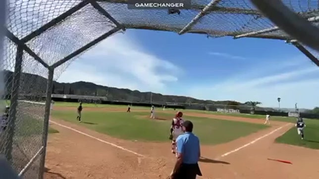 3 run home run to left field