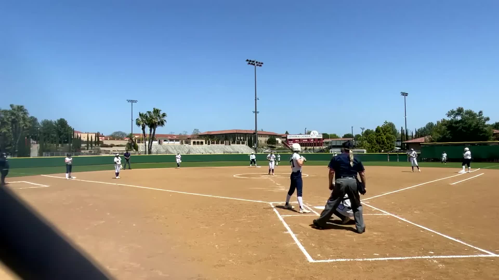 Right field run down defense