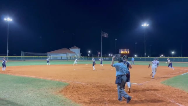 Junior Danika Spinogatti launches a 2 RBI Walk-Off double to complete a 5 run comeback in the bottom of 7th.