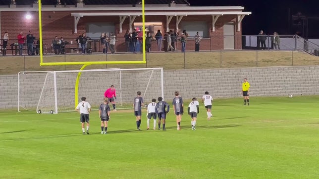 #10 Jonatan Elizalde gives the Metter Tigers the lead at the Portal Panthers stadium in the first half, 21 min.