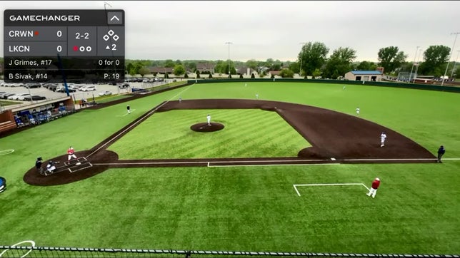 Crown Point saw three different players step up and record at least one hit. One of them was Joey Grimes, who went 1-for-3 with a home run.