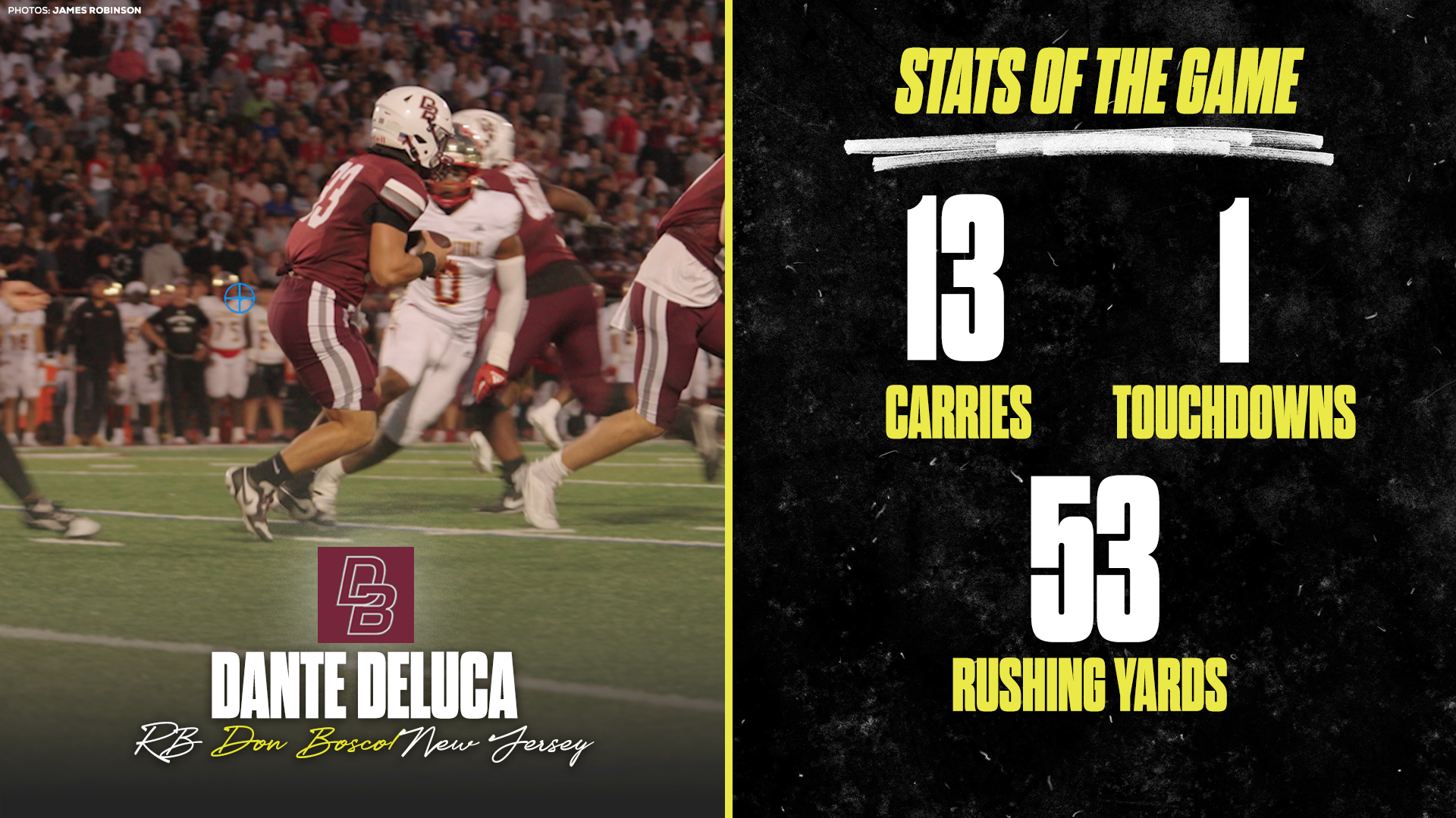 Dante DeLuca Powers Don Bosco with Touchdown in Win Over Bergen Catholic