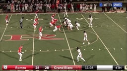 Josh Lochbiler INT #4 vs Grand Blanc’s Marrow