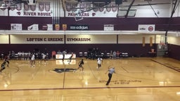 Jayla Pouncey we the ball fake and finish