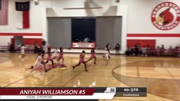 #5 Aniyah Williamson Highlights vs Cornerstone Charter Academy - 12/1/23