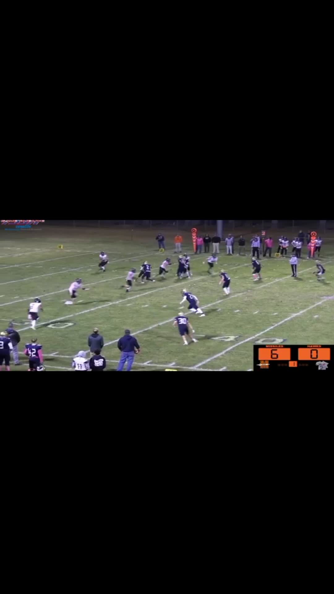 Interception Touchdown in Game vs Milledgville
