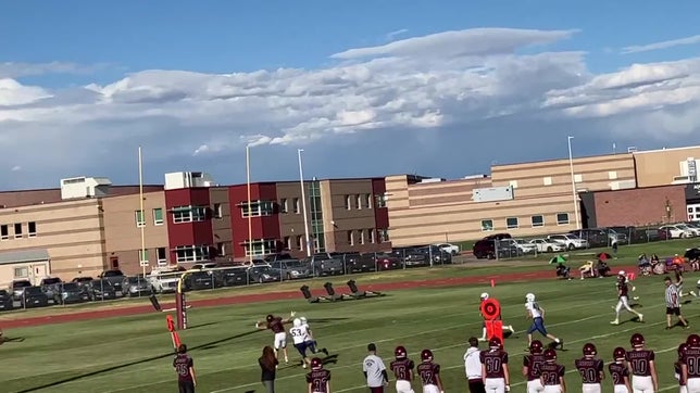 Freshman year - go route one gander on the goal line.