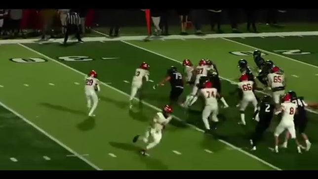 #17 tackle causing opponent to fumble.