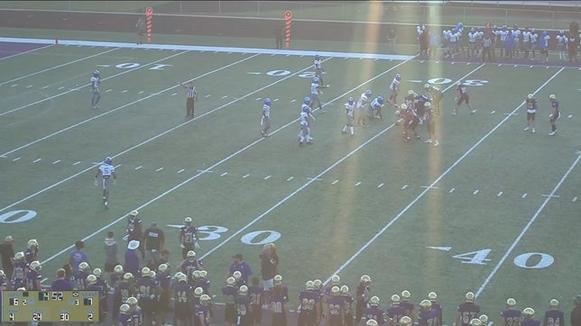 47 yard field goal on the right middle hash