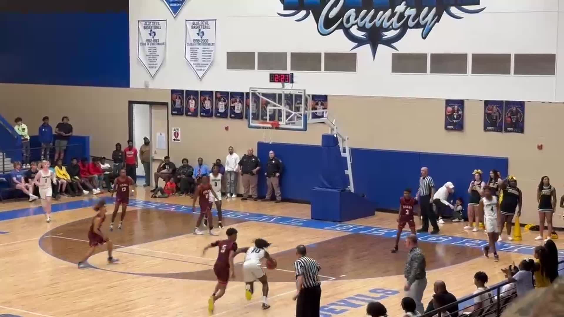 Terry Bussey takes the lane