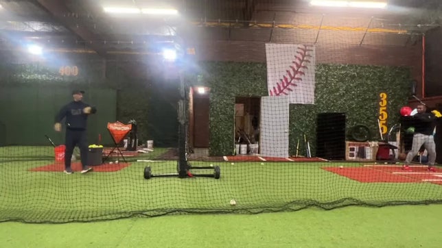 Clips of my in-season and off-season training in the cage.