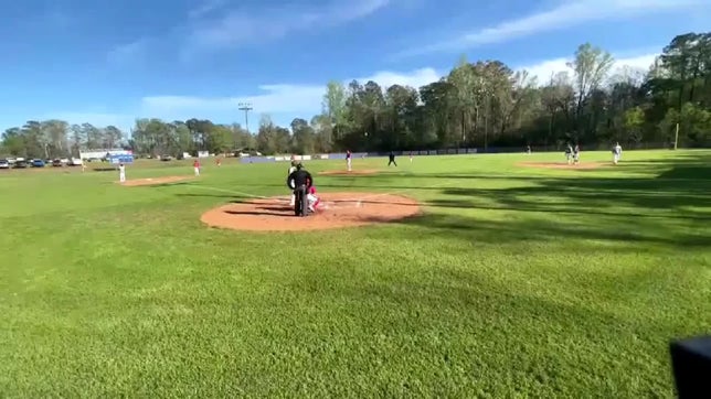 Hard hit double to the fence!
