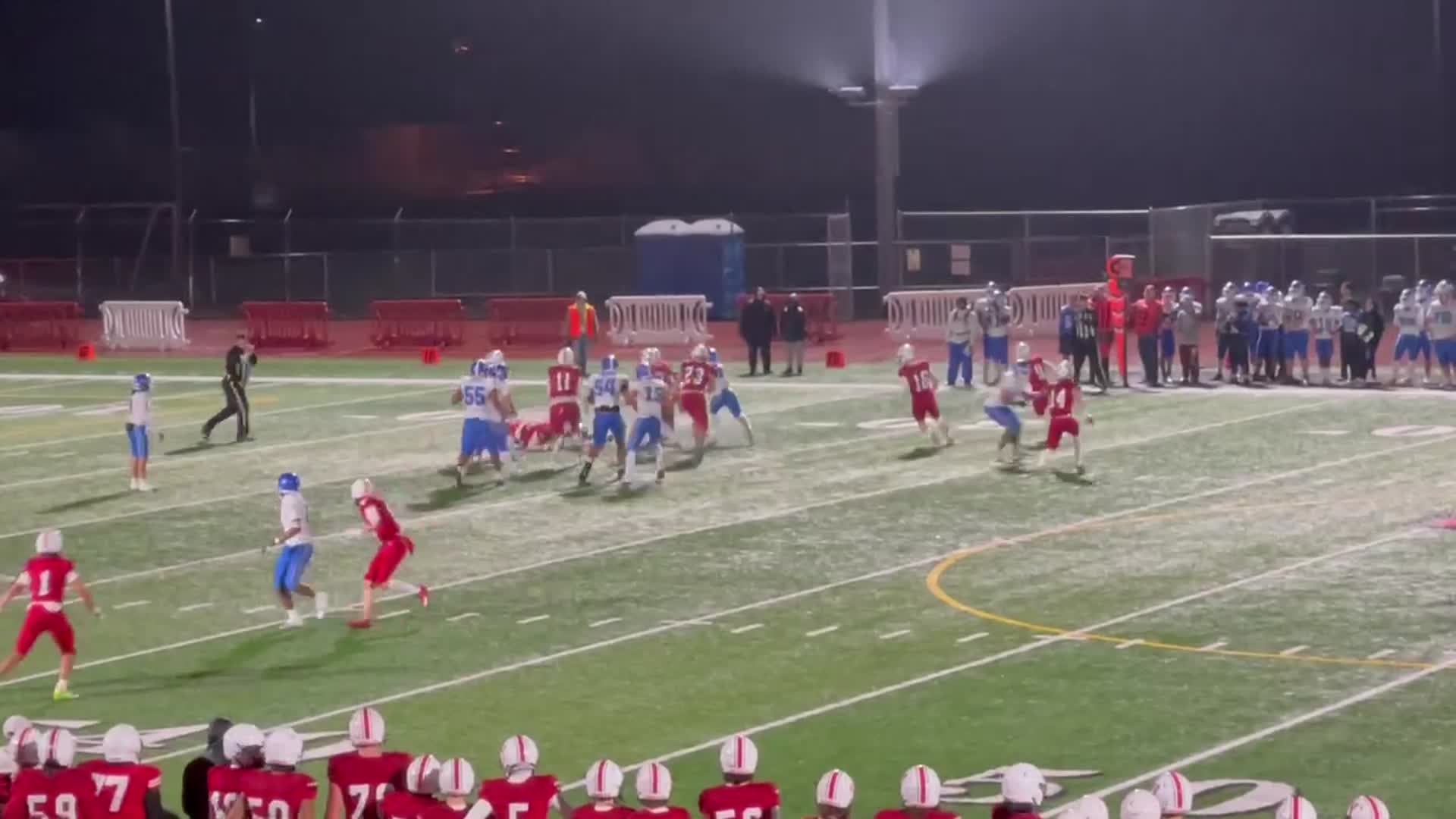 Yelm #61 Chris Hauss tackle for loss