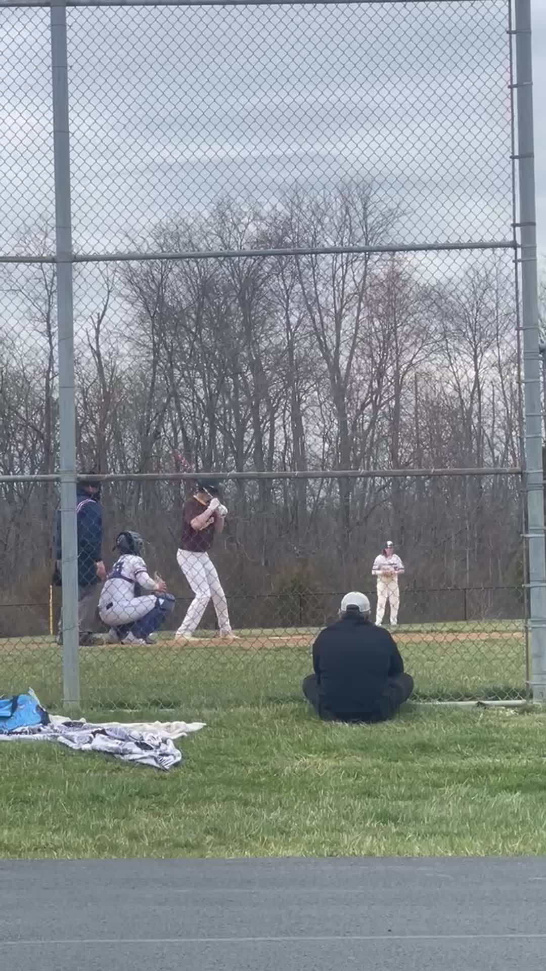 Line drive through 6 and 5 hole gap