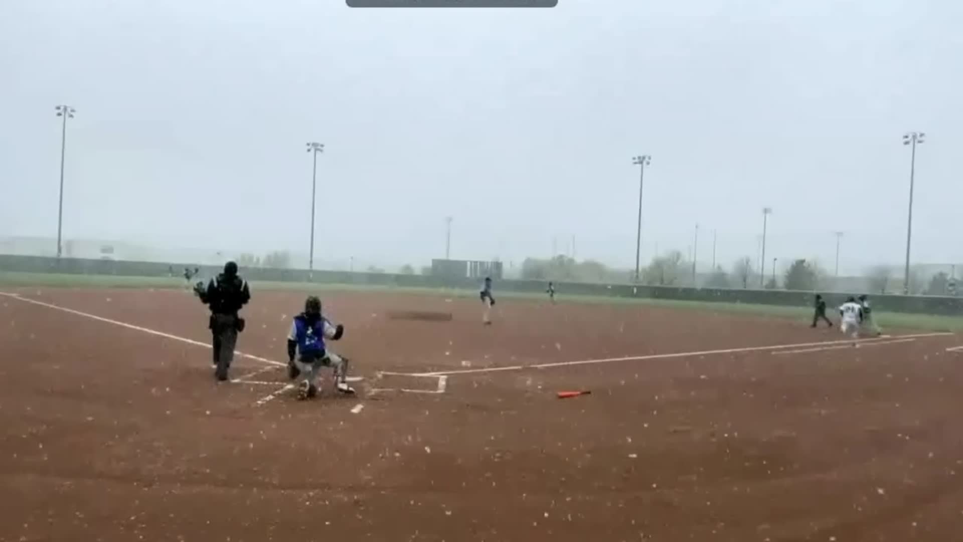 Snow baseball with two stolen bases into scorpion slide