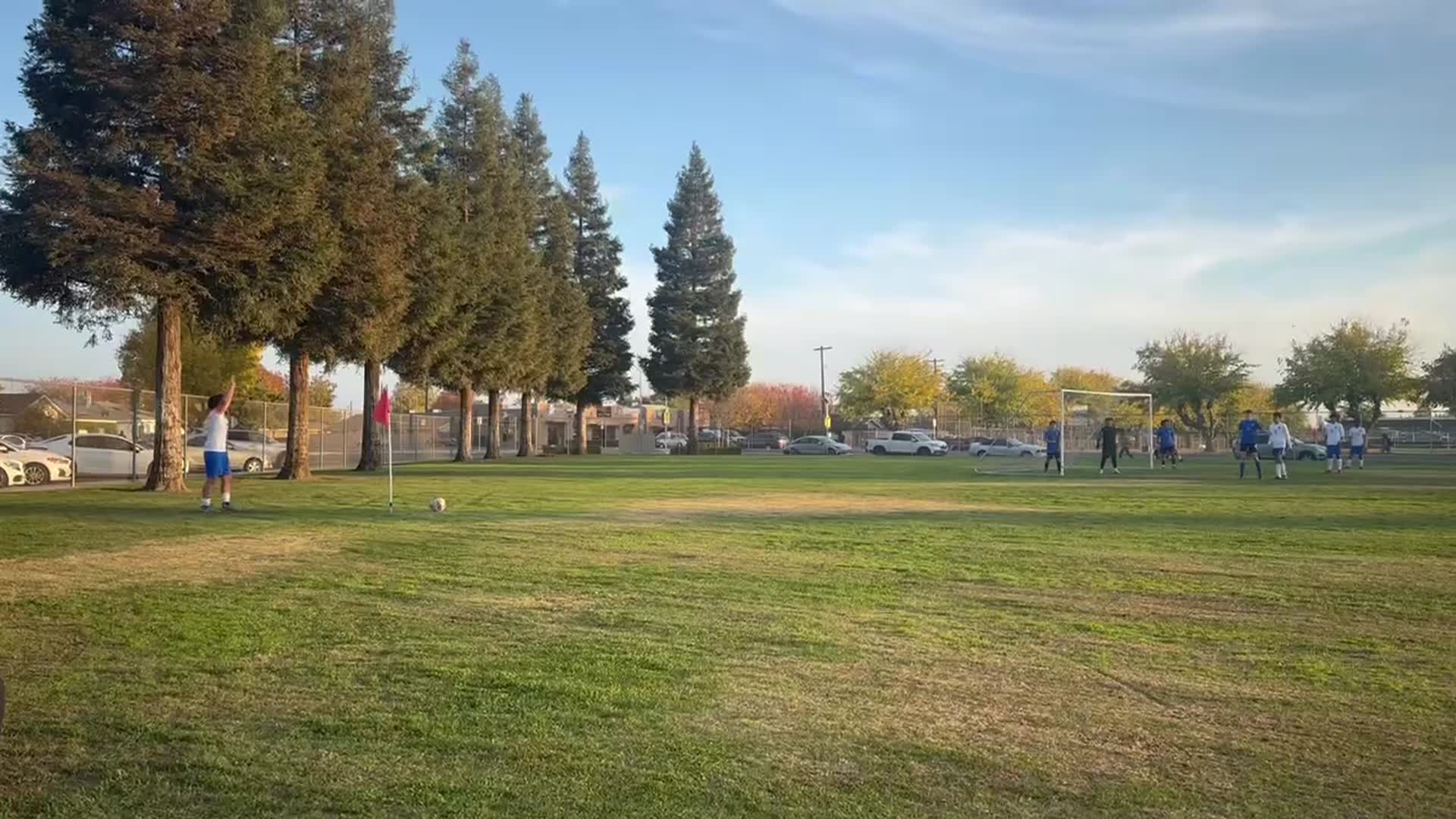 Corner kick goal against Clovis