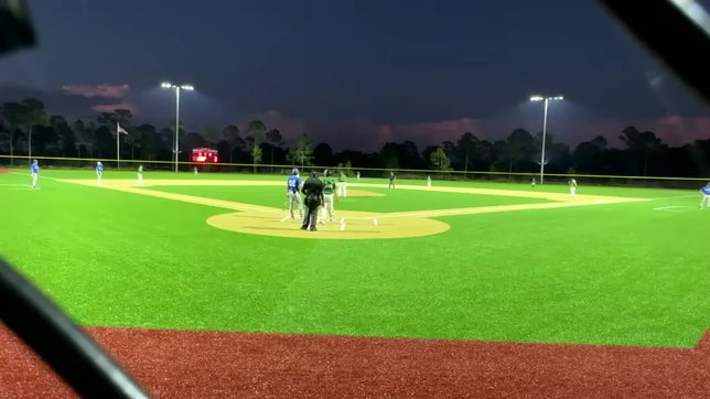 Christian Castanio barrels up a ball to left field for an rbi double to extend the lead for the Eagles.