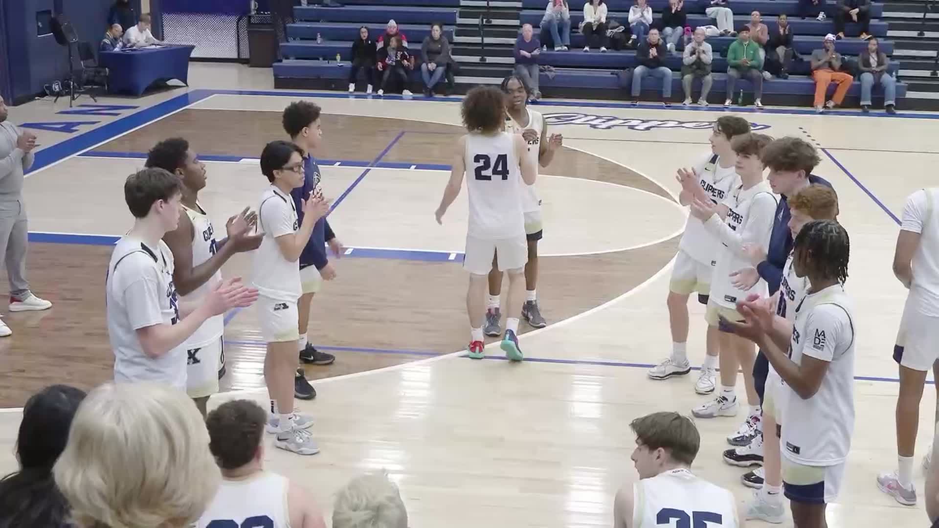 15 year old varsity guard Mikey Chiara on fire