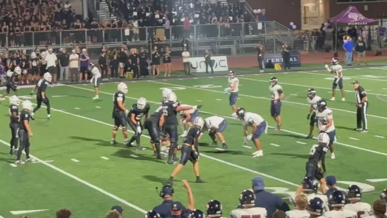 Solid tackle by Cannon Brinton