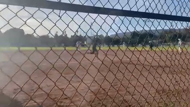 hit to the outfield