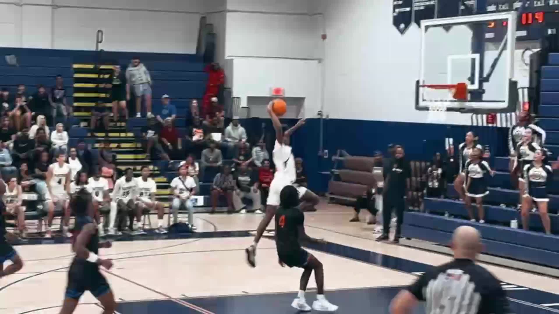 Jordan Quince takes off from deep and throws it down!