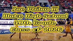 Joe Philon III
Blake High School
10th Grade
Class of 2026