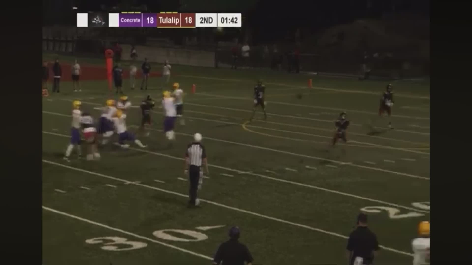90 yard pick six against concrete